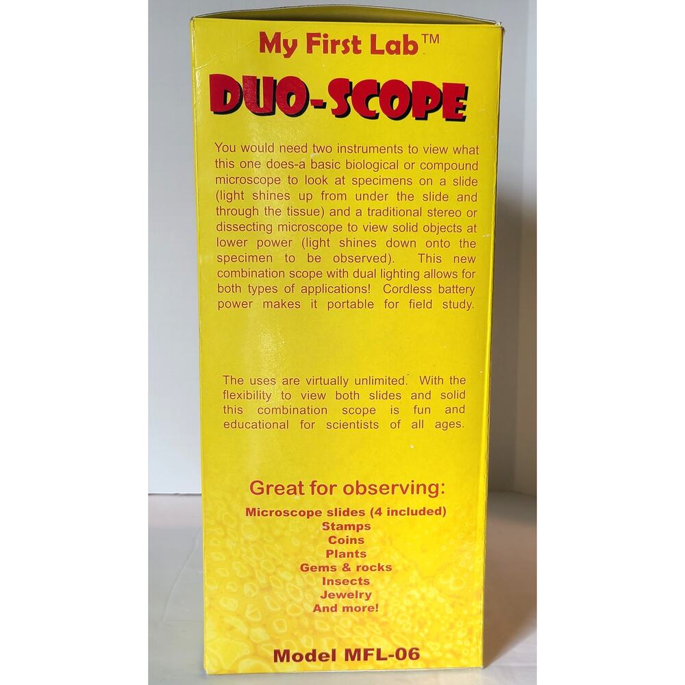 My First Lab Duo-Scope Microscope MFL-06 Children Student Beginner Science STEM - Picture 12 of 13